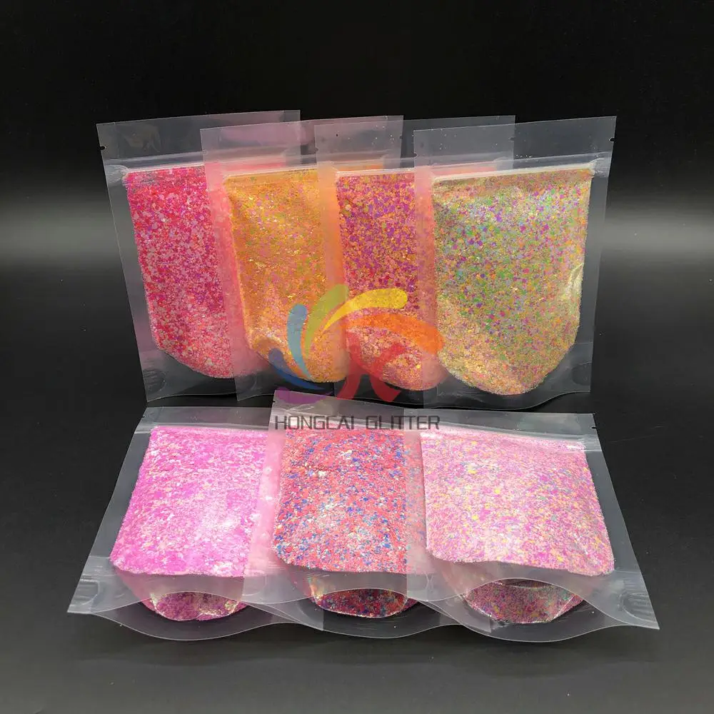 New Arrival Private Label Make Up loose Cosmetics 1OZ 2OZ bag wholesale bulk glitter