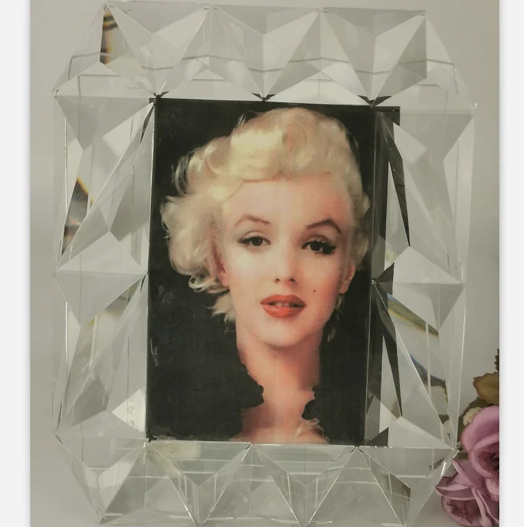 Простой дизайн на заказ Хрустальная Роскошная фоторамка Дисплей Выпускной подарок или бизнес подарок