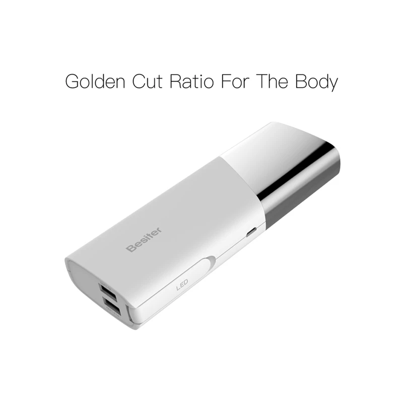 Тряски power bank показывают состояние питания в любое время мода цифровой дисплей со светодиодной подсветкой usb 10000 мА/ч Белый портативные зарядные устройства