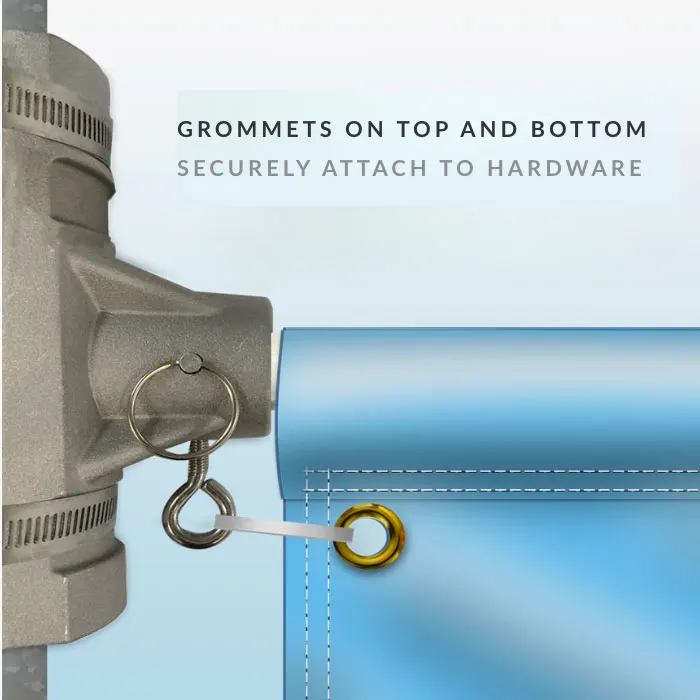 Custom Designs Outdoor Street Light Pole Double Sided Advertising Outdoor Heavy Duty Vinyl PVC Banner