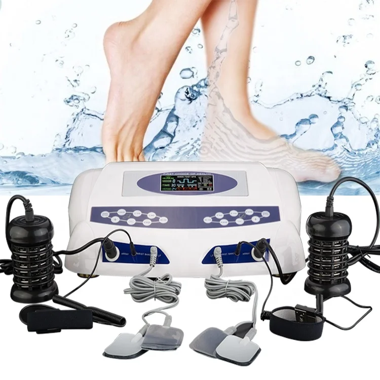 Dual Ion Cleanse Detoxify Foot Spa Machine Ionic Cell Cleanse Machine Detox Footbath Device
