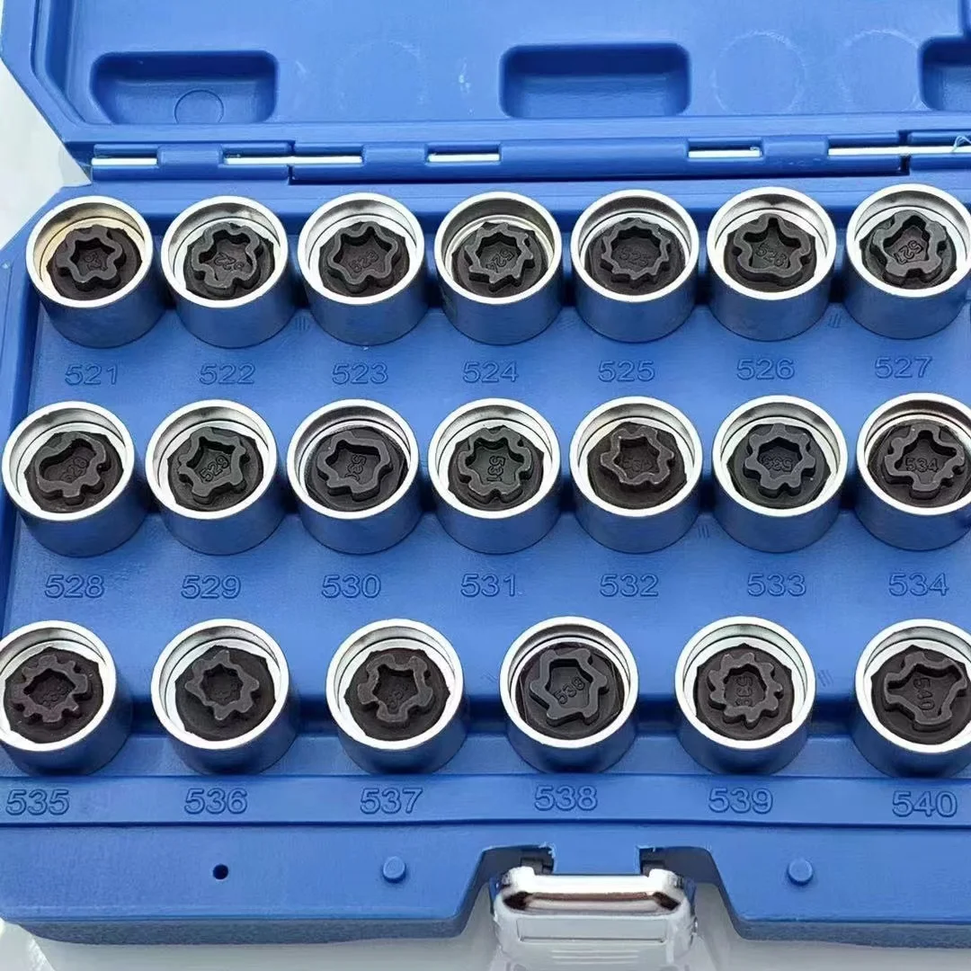 2021 New 20 models Car Anti-theft Screw Key Sleeve Tire Removal Tool For Volkswagen