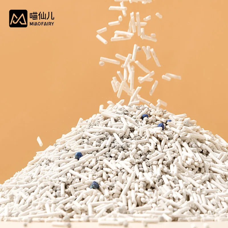 Custom dust-free strong clumping flushable super odor control tofu mixed crushed cat litter with Scent