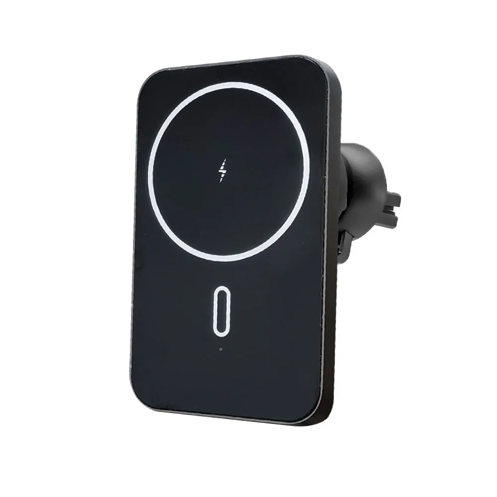 Магнитное беспроводное автомобильное зарядное устройство Qi, 15 Вт, автоматическая индукция для iPhone 12 Pro, держатель для телефона с креплением на вентиляционное отверстие