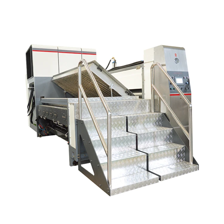 Carton Box Packing Corrugated Cardboard Rotary Die Cutting Machine flexo printing pizza box machine