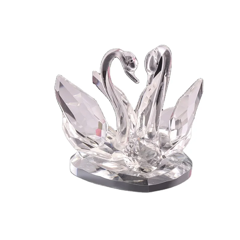 Креативное домашнее Хрустальное украшение, оптовая продажа, Хрустальный Лебедь, свадебный подарок, украшение для свадебной комнаты, хрустальное украшение