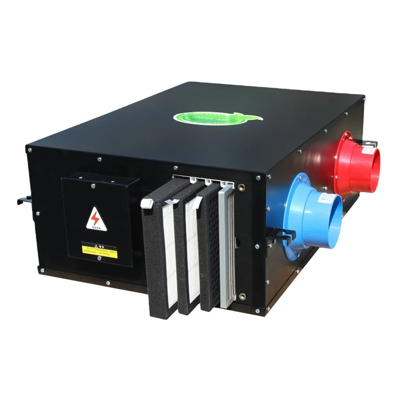Electricity Air Fresh Heat Recovery Ventilation System Bidirectional Flow Fan