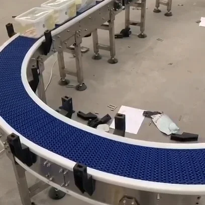 DLTE  circular rotary conveyor  system rubber belt and roller conveyor system