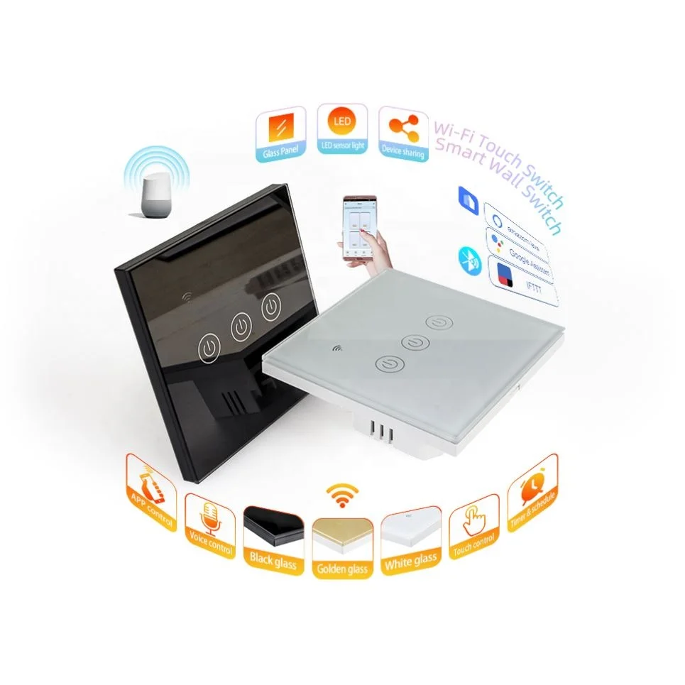Настенный Беспроводной Выключатель, сенсорный выключатель для умного дома, автоматический контроллер, китайская распродажа