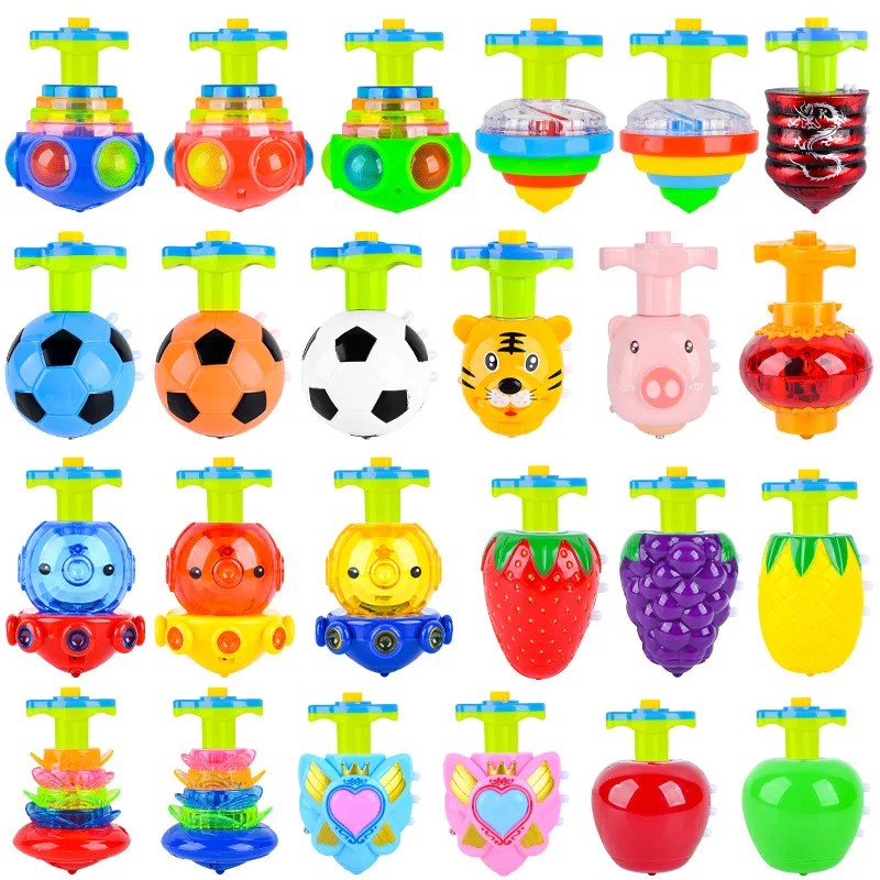 Cross-border Hot sale Music spinner Luminous Spinning top Children Toy