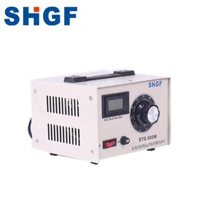 Однофазный Электрический регулятор напряжения контактного типа STG 500 Вт Variac 220 В