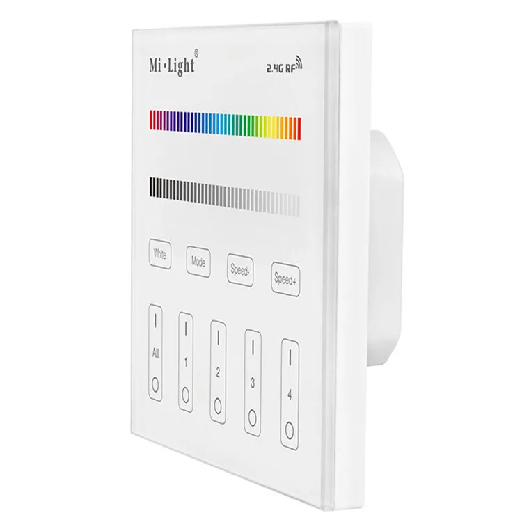 2 4 г затемнения настенный светильник T3 модель 4-Зона RGB/RGBW светодиодная Сенсорная панель Пульт дистанционного управления Wi-Fi ibox
