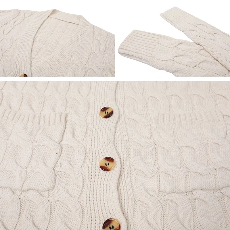 Однотонный длинный однобортный Кардиган с карманами, свитер для женщин, новый дизайн 2021