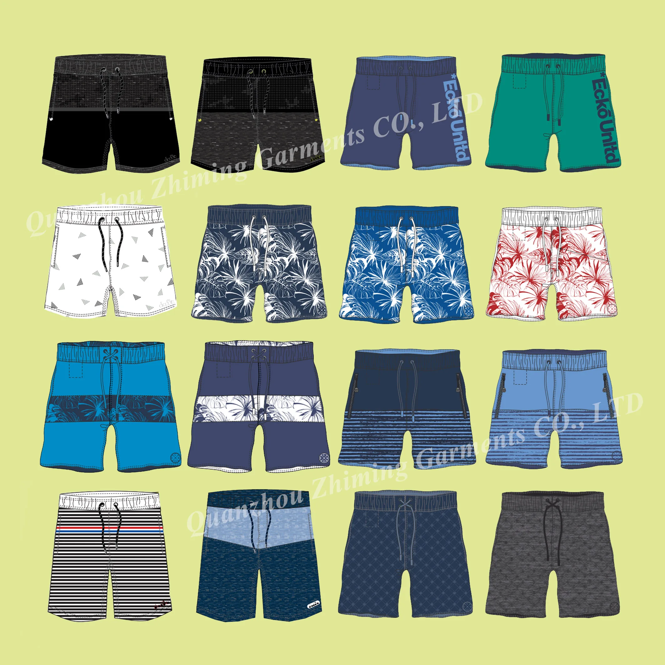 Wholesale Price Custom Men Drawstring Nylon Polyester Sport Shorts