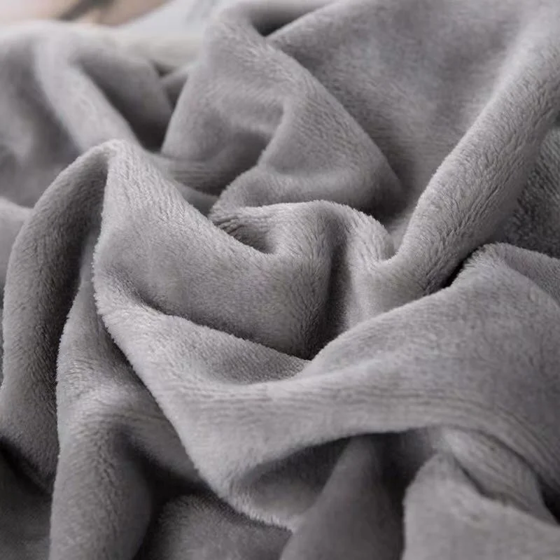 Plush Fuzzy Throw Fleece Flannel Super 100% Polyester Soft Sofa Bedding Blanket