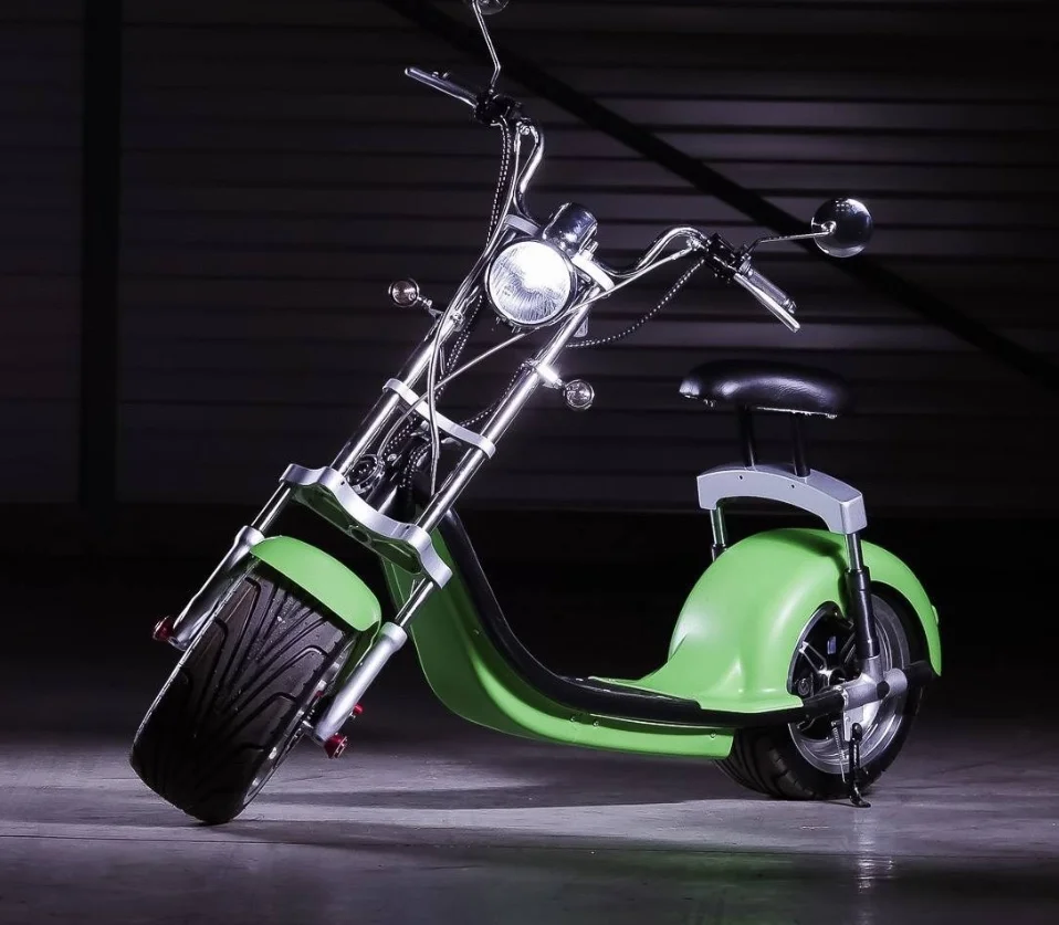 
2020 hot selling smart two wheeled electric scooter big seat 72V1500W electric motorcycle 10*3.5tubless tire/disc brake/carrier 