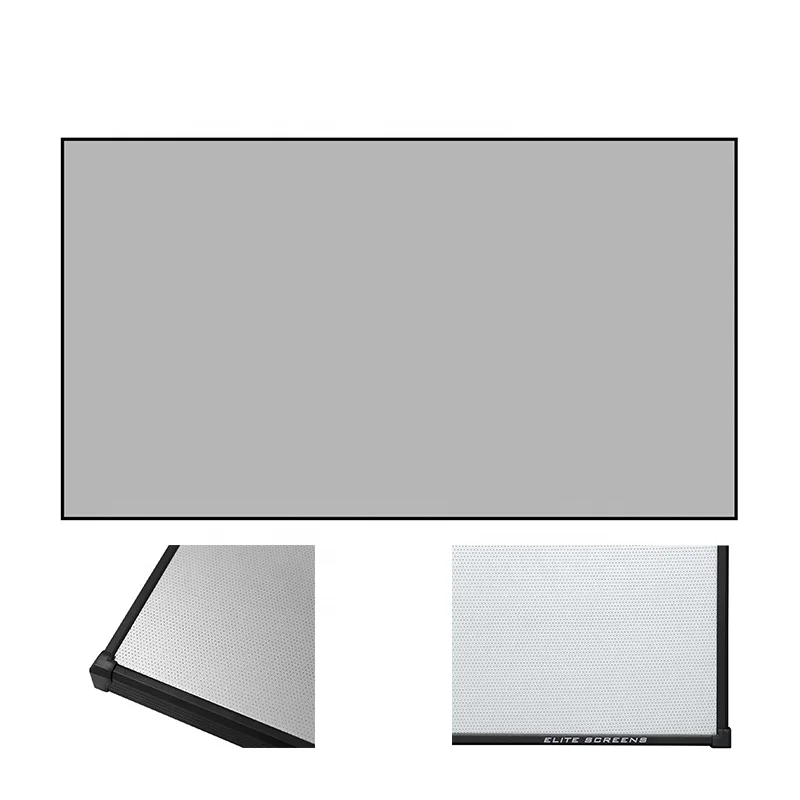 16:9 1.1Gain projection Fixed Frame Acoustically Transparent 150 inch ALR Screen for laser projector