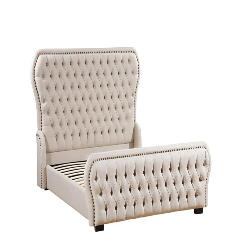 Индивидуальные Высококачественные двухместные мягкие кровати большого размера для дома