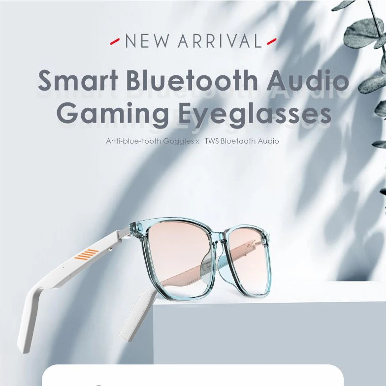 Smart wireless bluetooth anti-blue light glasses, eye protection, multi-function call, listen to books and listen to music