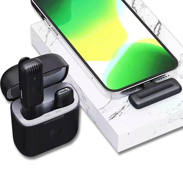 Лидер продаж на Amazon, портативный беспроводной петличный микрофон для мобильного телефона и ноутбука