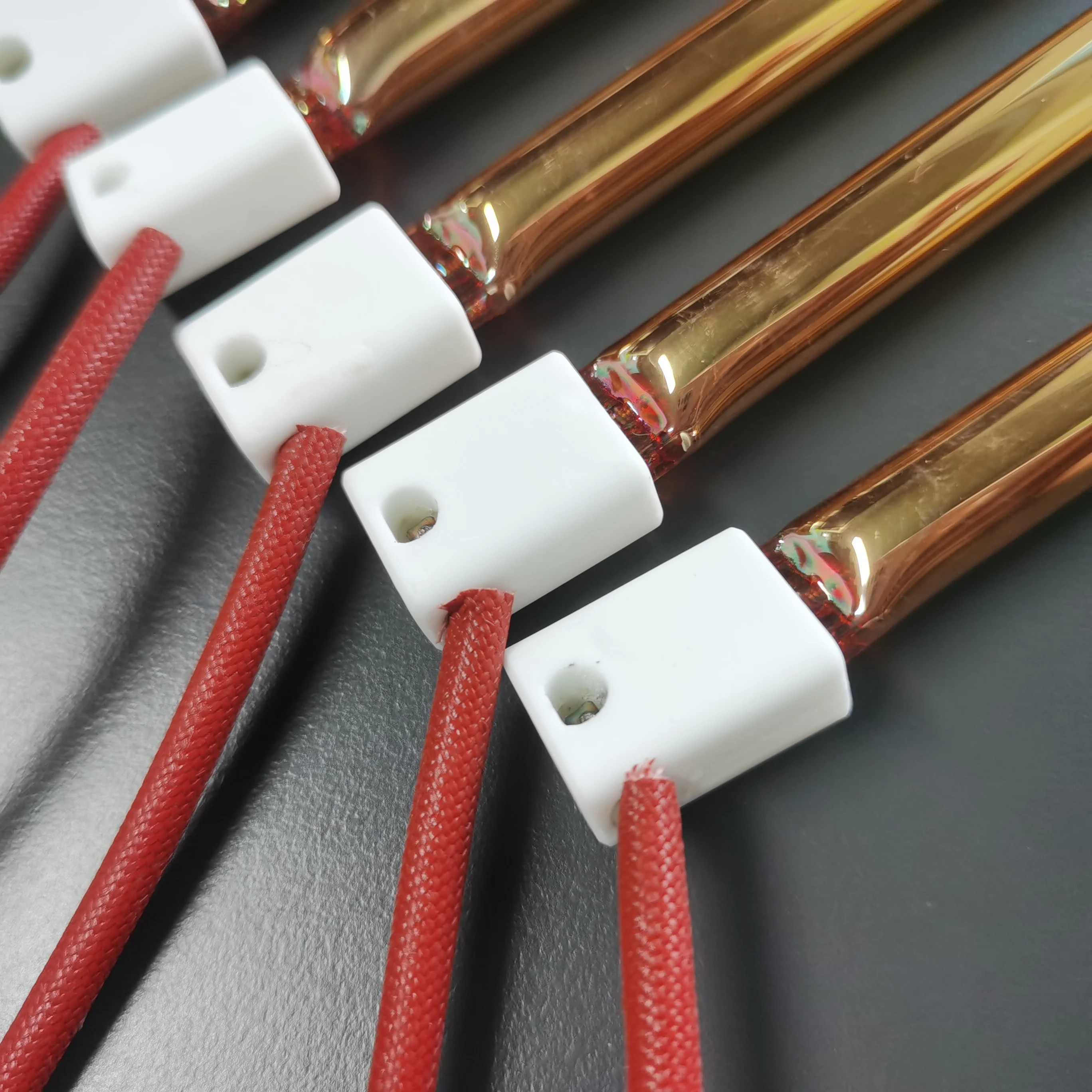 Short Wave Quartz Halogen Lamp IR Emitter with Reflector Infrared Heater Lamp for PET Bottle Blowing Machine