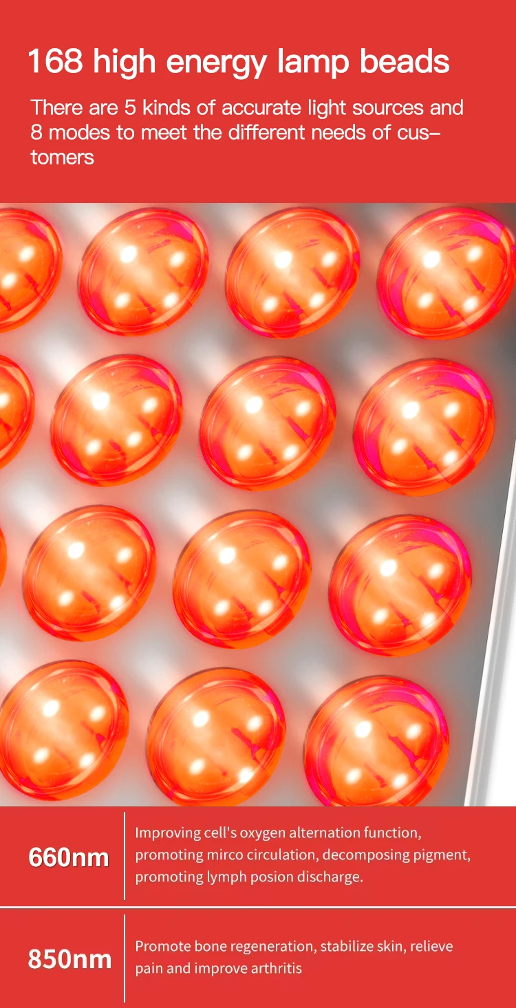 Portable Red Led Light Device Panel Light Therapy Device Machine