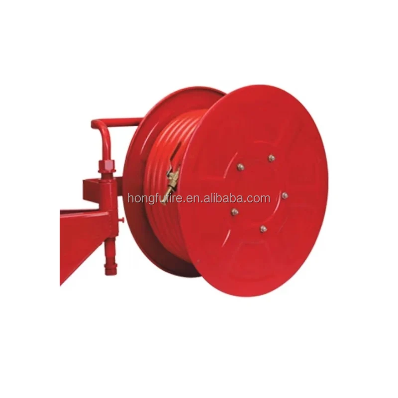 20m-30m Length Fire Hose Reel Cast Iron Fire Hose Reel