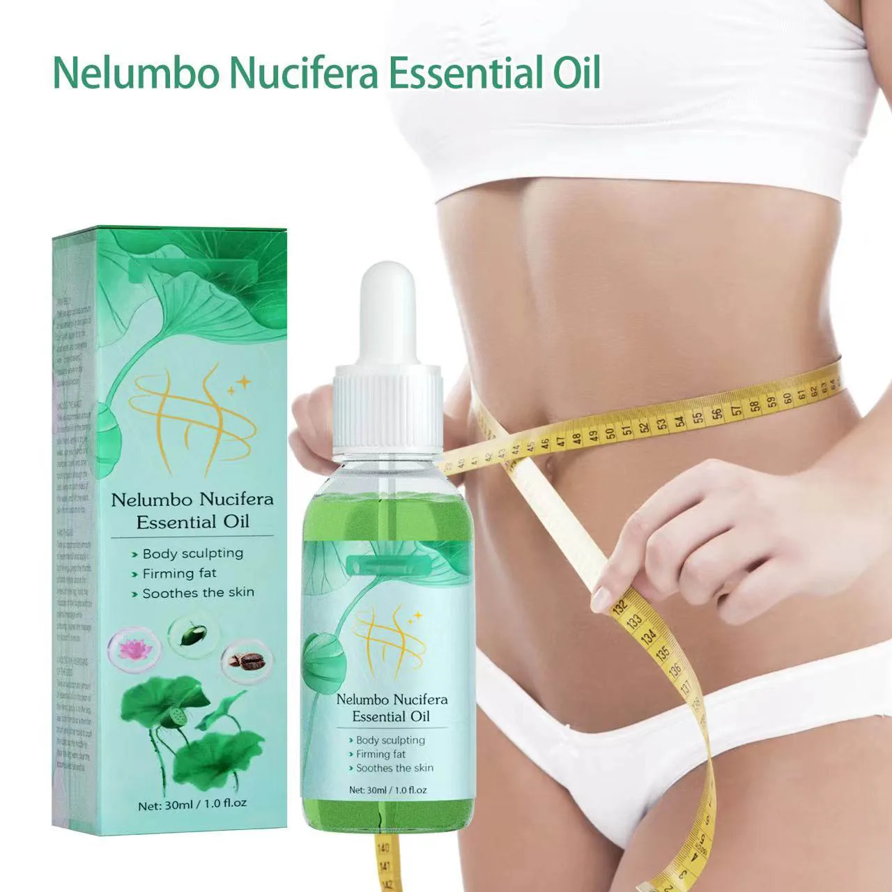 Wholesale nelumbo nucifera Fat Burning Slimming Oil Weight Loss Shape Up Slimming Oil