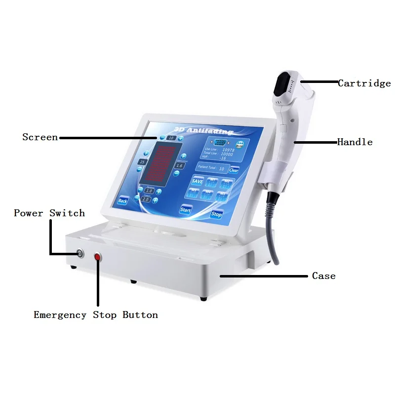 Wholesale 3D HIFU wrinkle removal beauty equipment 3D antifading machine for wrinkle removal