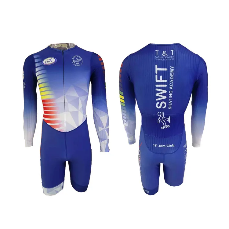 Roadstar Customized Sublimation short Sleeve women long sleeve Inline Speed Skating Skin Suit