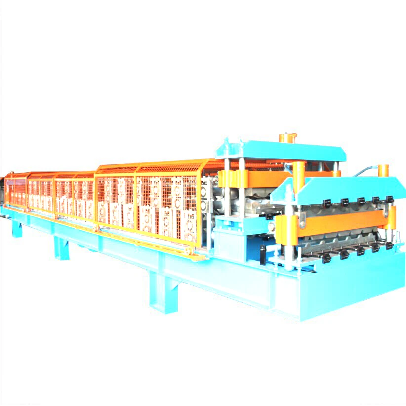 Combined double layer building material machinery steel tile roofing sheet roll forming machine