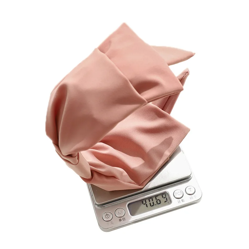 Wholesale simple solid color party hair band girl cute oversized hair band