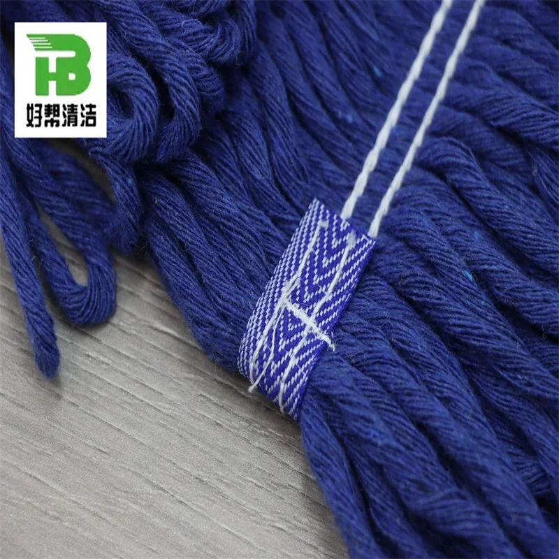 Xingtai varieties of colorful industrial cotton wet mop replacement head