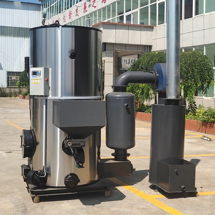 Professional Small Biomass Fuel Wood Pellet Straw Hot Water Boiler for Green House Heating