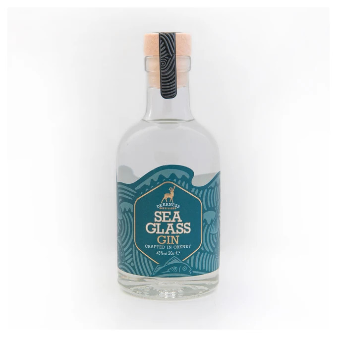 Multi Award Winning London Dry Gin Premium Sea Glass 20CL Bottle Bulk 200ml Scotland UK Gin Wholesale Juniper tarragon lemoin