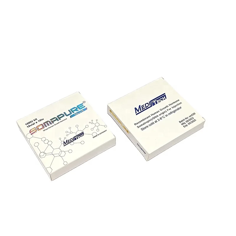 H-G-H Pharma голографическая логотипом; Небольшой минимальный заказ CMYK печать на 10 мл флакон этикетки и коробка