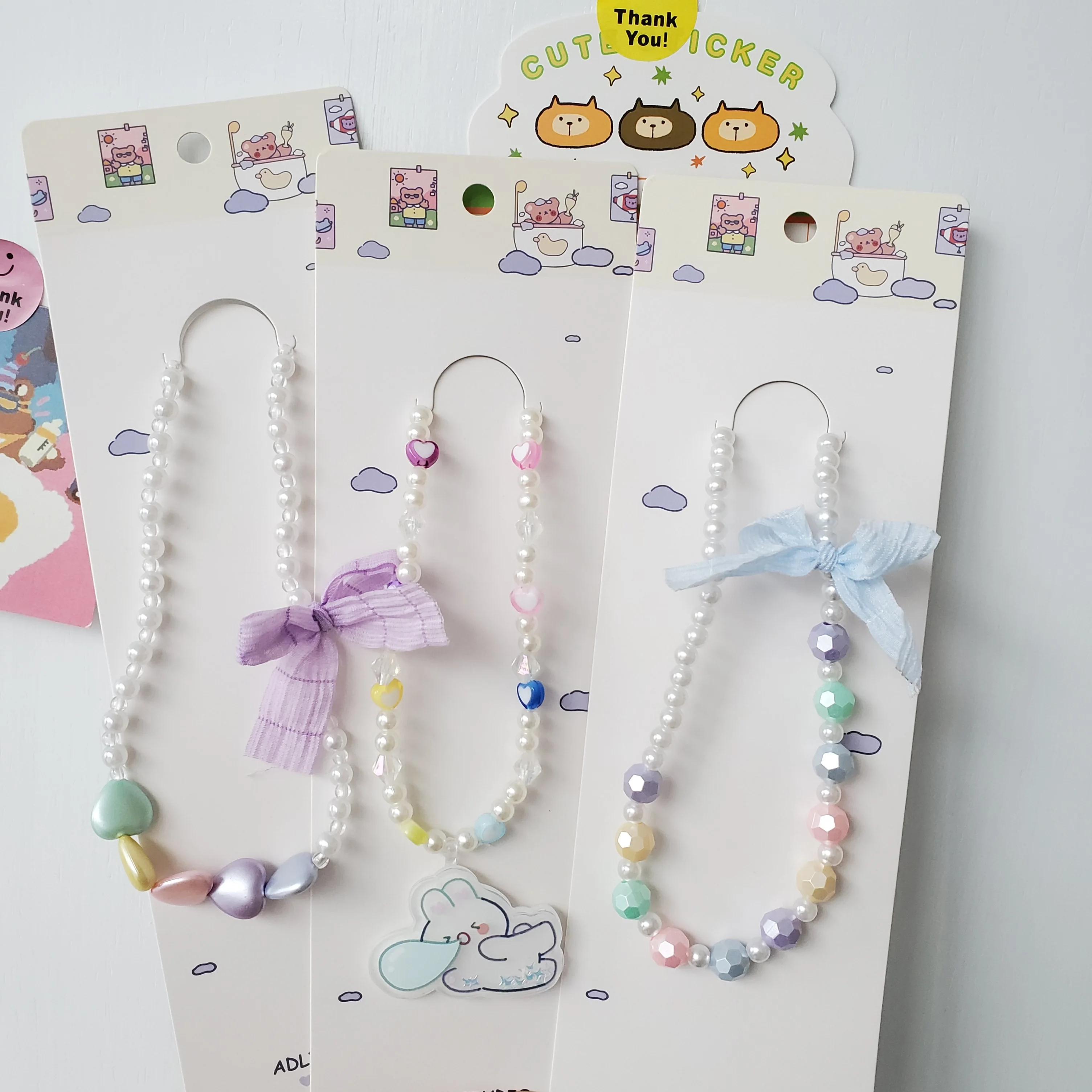 Handmade Acrylic DIY Bead Jewelry Children Unicorn Mermaid Butterfly Princess Necklace Bracelets Making Art Craft