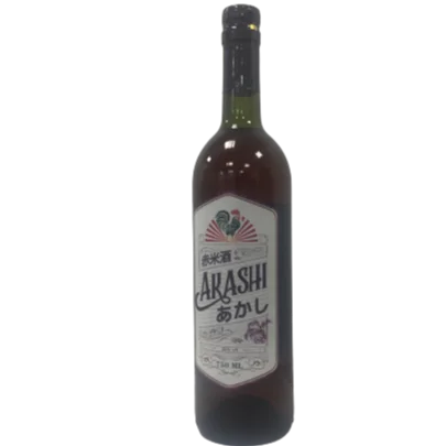 Wholesale price Rice wine AKASHI black sticky rice liquor black glasses wine