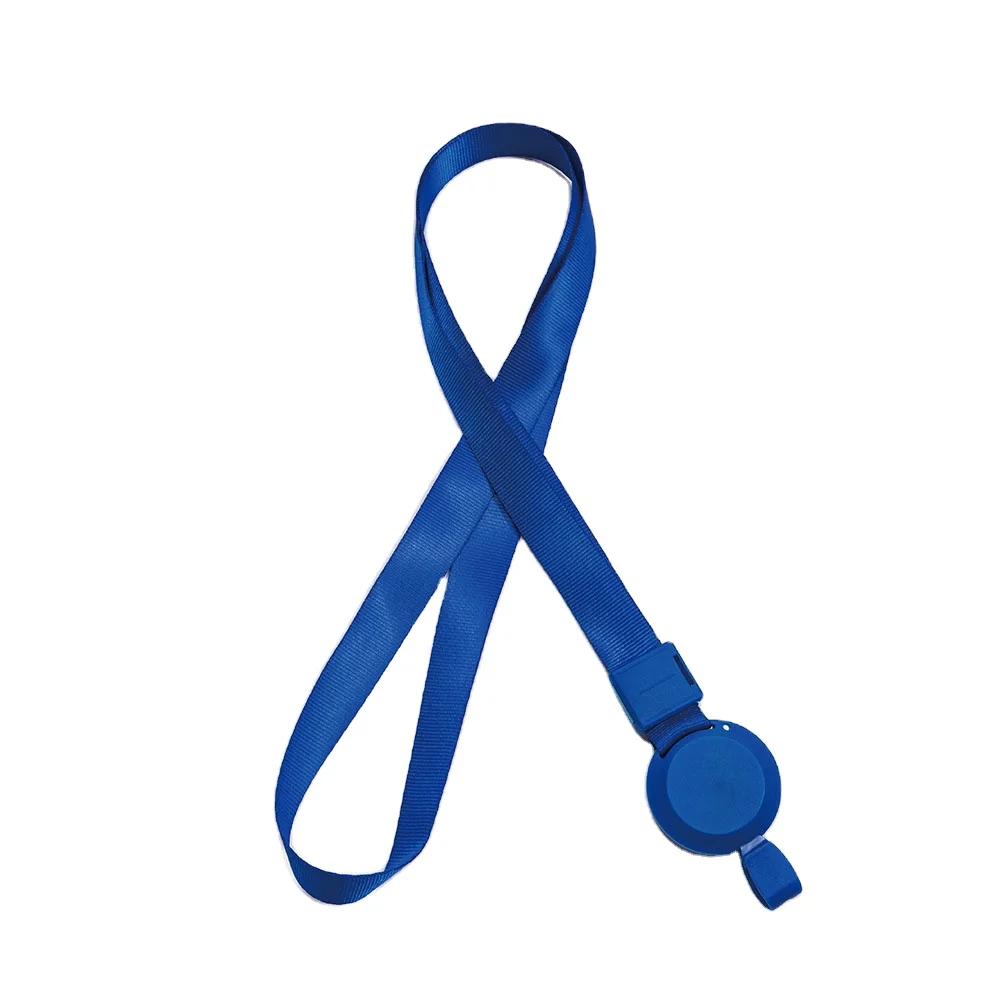 UHOO 2022 New design colorful polyester ID badge neck lanyard retractable buckle lanyard