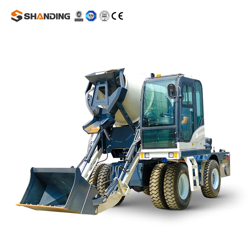Shanding Official JDY-35C Self Loading Concrete Mixer 3.5m3 Portable Diesel Mini Small Concrete Cement Mixer