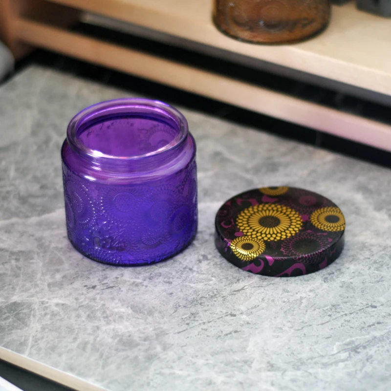 
Wholesale Frosted Glass Jars With Lids For Candles 