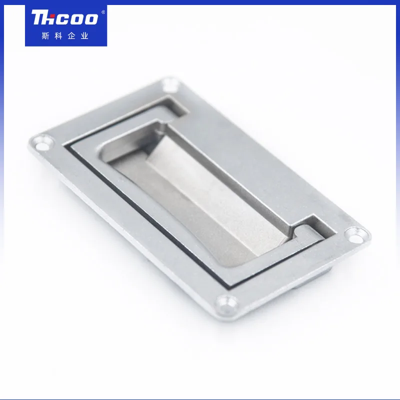 Industrial Hardware Cabinet Door Pull Handle Embedded Positioning Handle Metal Zinc Alloy Waterproof Kitchen Furniture Modern
