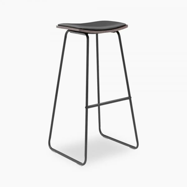 Modern Bar Furniture Kitchen PU Seat  Bar Stool  for Kitchen use Bar Chair with Timber seat