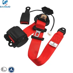 2 Inch 3 Point Retractable Seat Belt With Switch Auto Car Safety Belt With Sensor