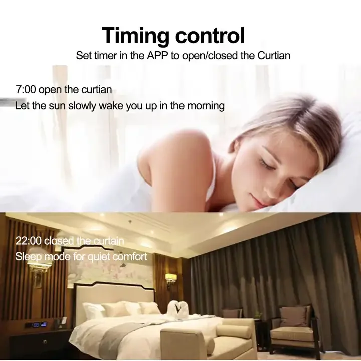 Factory Price AOK Am75 Quiet Curtain Motor Wireless Wired Control Automatic Motorized Electric Curtain Motor