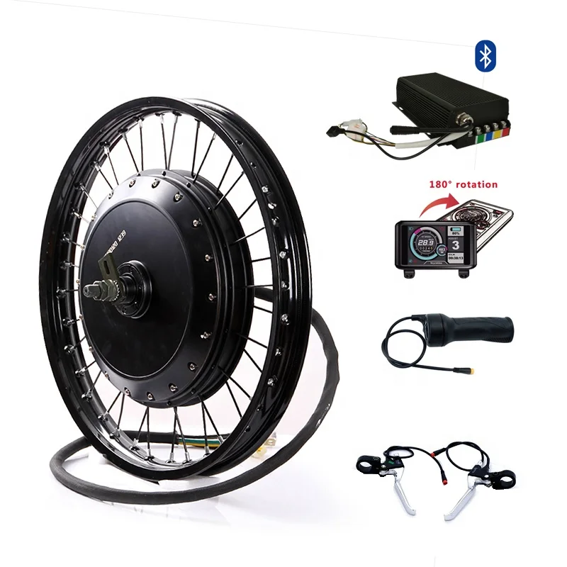 HOT Sale QS 273 8000W electric hub motor sabvoton sine wave conversion kit with UKC1 display