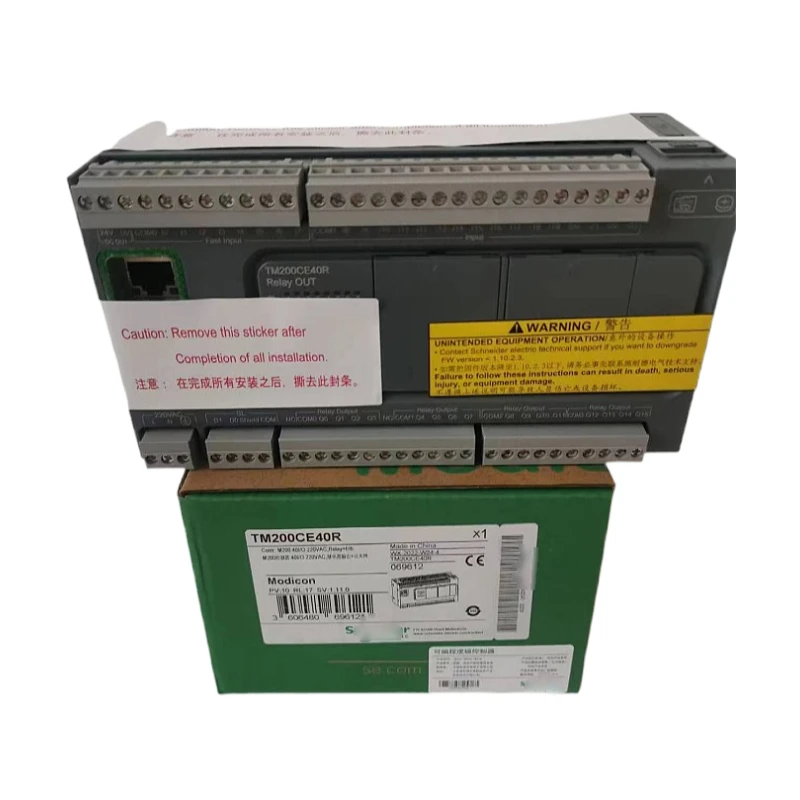 New Original PLC programmable controller module TM200CE40R controller M200 40 IO relay Ethernet In  Stock for Schneider