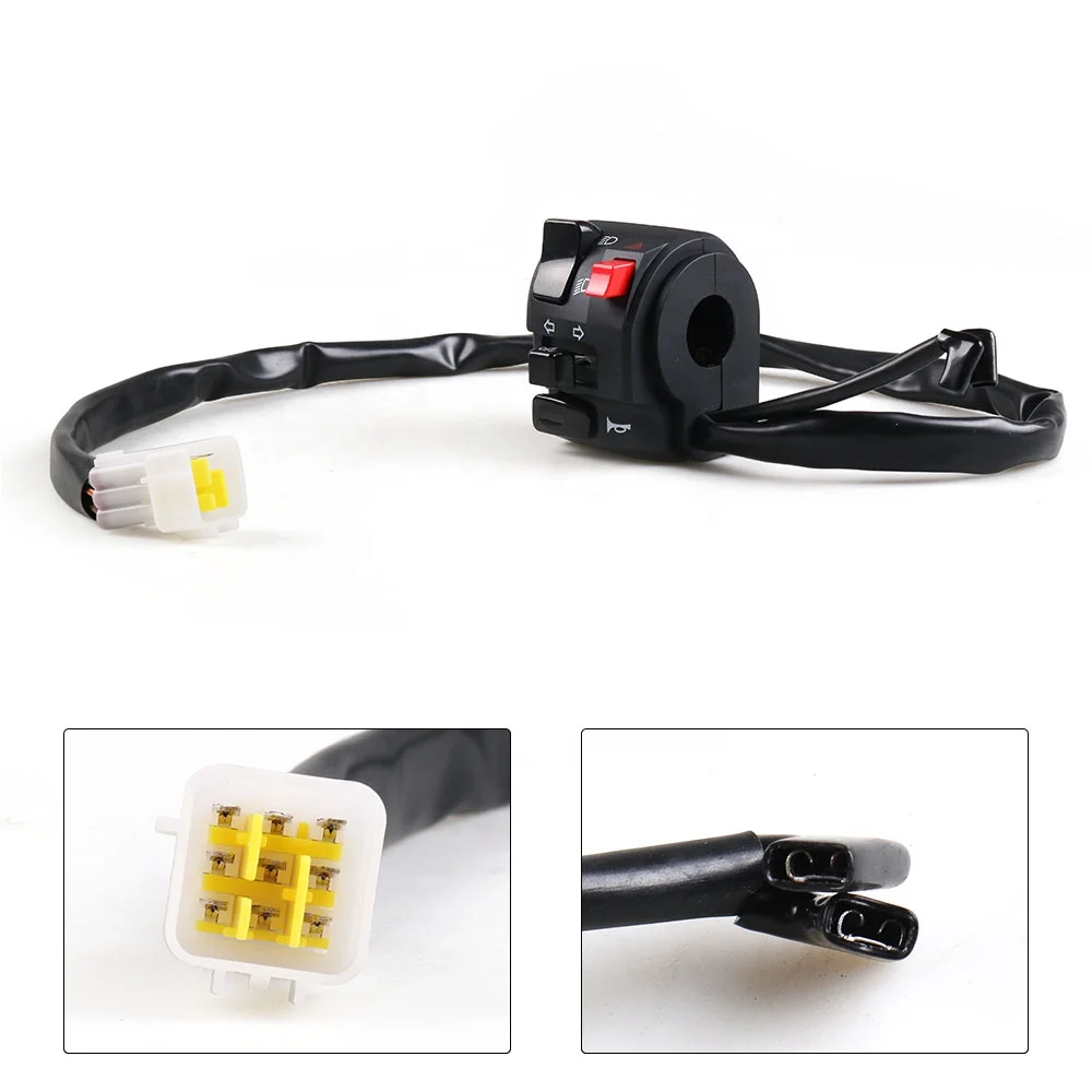 22mm Motorbike Horn Button Turn Signal Electric Fog Lamp Motorcycle Switches