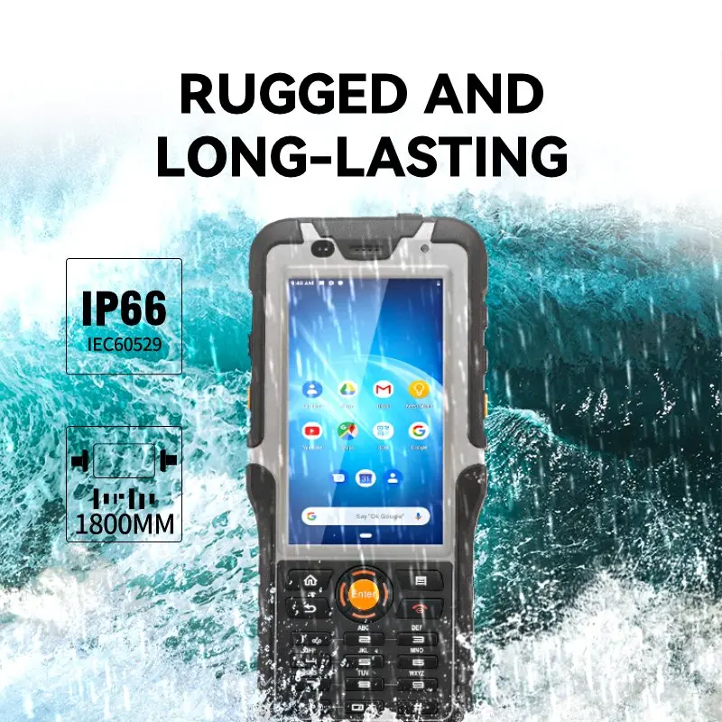 HUGEROCK R50UB industrial rugged android tablet pc computer handheld pda desktop barcode scanner 2d 4.5 inch octa core pos panel