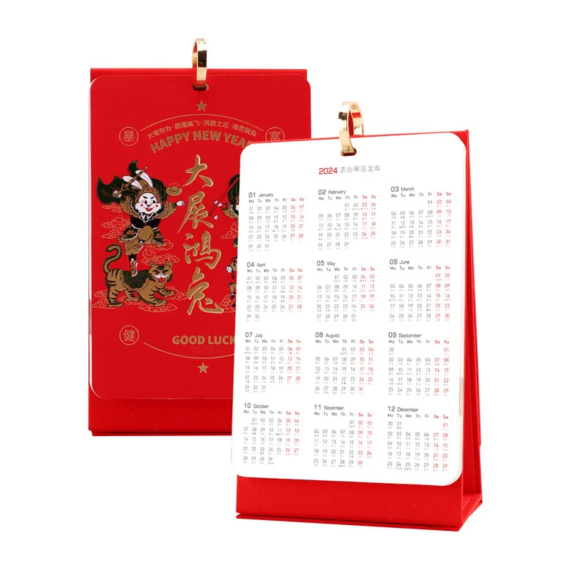 2025 Desk calendar printing enterprise business high-grade office calendar calendar printing and production